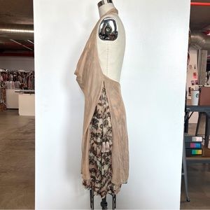 HAUTE HIPPIE HALTER MINI DRESS WITH EMBELLISHMENT - SZ S